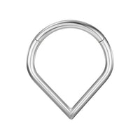 Argola de Nariz em Titânio com Acabamento Minimalista e Brilho Sofisticado