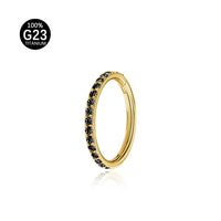 Piercing Argola Segmento Articulado Titânio Zircônia Colorida