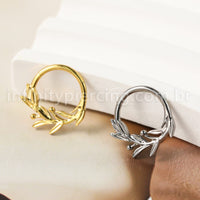Piercing Argola Titânio Segmento Articulado Galho