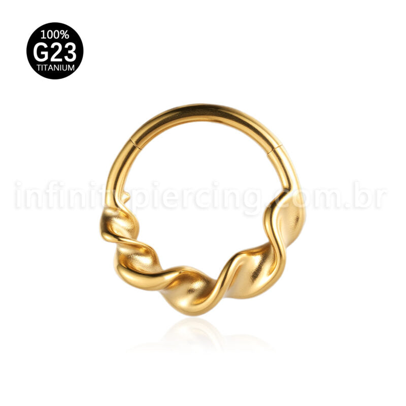 Piercing Argola Titânio Torcida