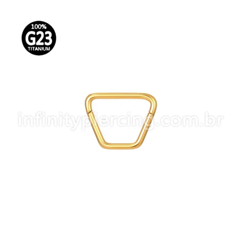 Piercing Argola Trapézio Titânio
