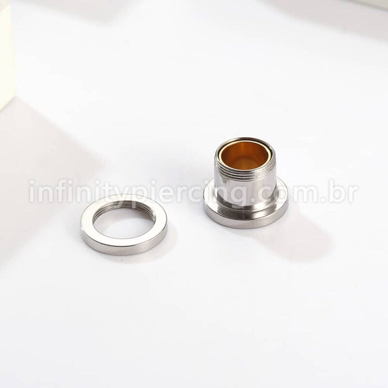 Alargador Aço Cirúrgico Duas Cores