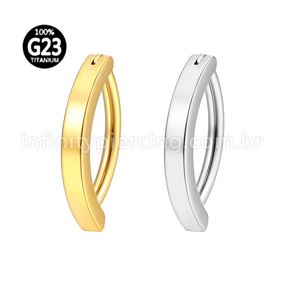Piercing Argola Para Umbigo Titânio Lisa