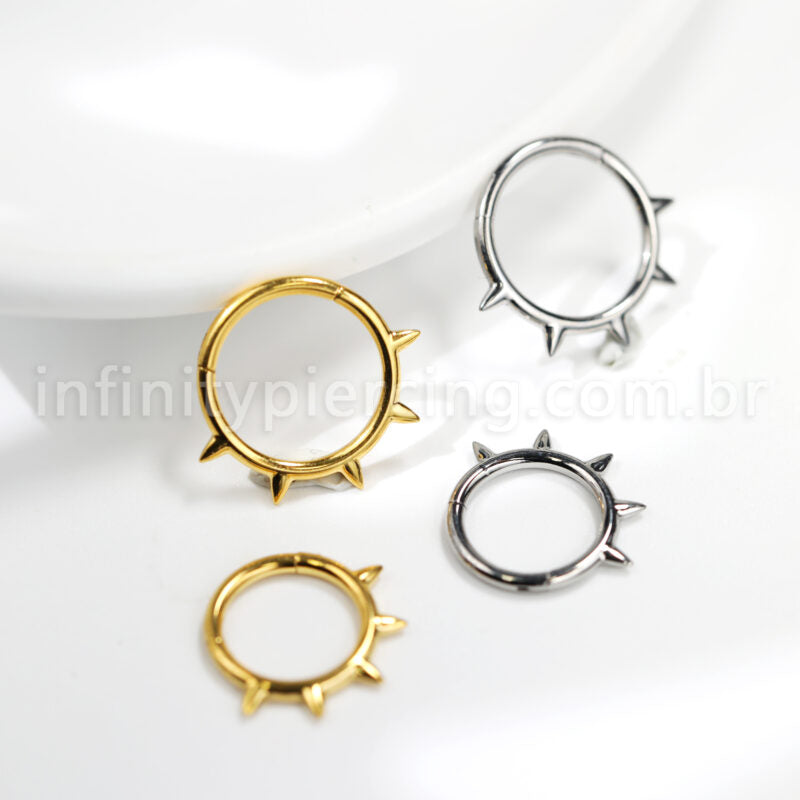 Piercing Argola Titânio Spike