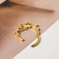 Piercing Argola Titânio Segmento Articulado Galho