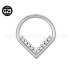 Piercing Argola Gota Titânio Segmento Articulado Indiano