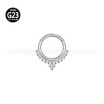 Piercing Argola Titânio Segmento Articulado Indiano