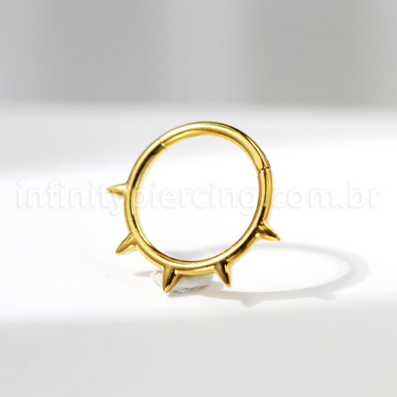 Piercing Argola Titânio Spike