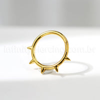 Piercing Argola Titânio Spike