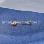 Piercing Labret Titânio Borboleta