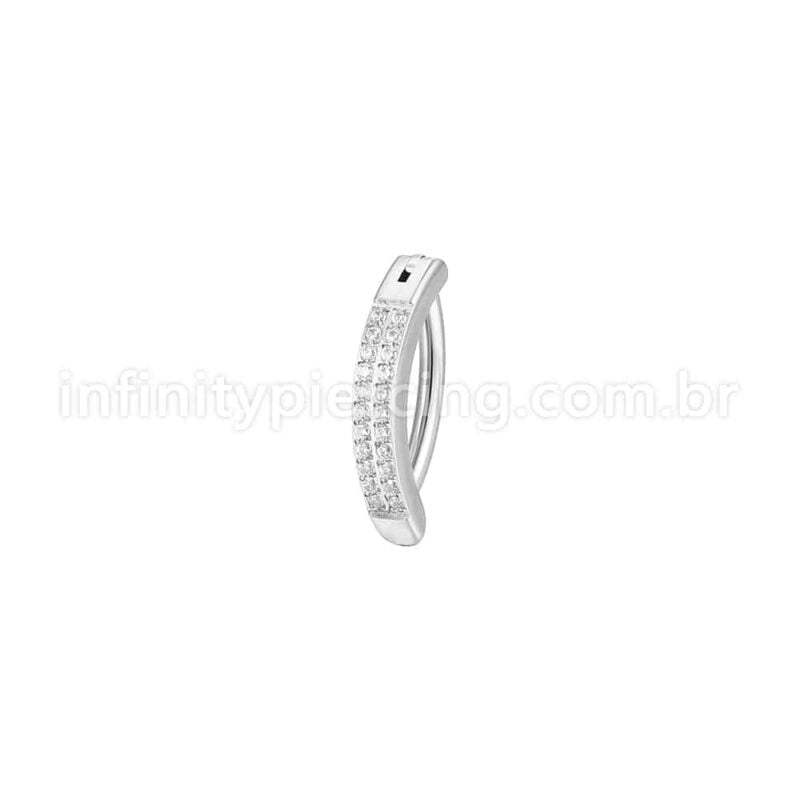 Piercing Argola Para Umbigo  Aço Cirúgico Zircônia