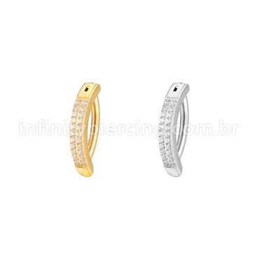 Piercing Argola Para Umbigo  Aço Cirúgico Zircônia