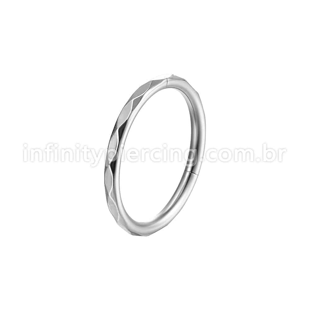Piercing Argola Aço Cirúrgico Segmento Articulado Detalhado