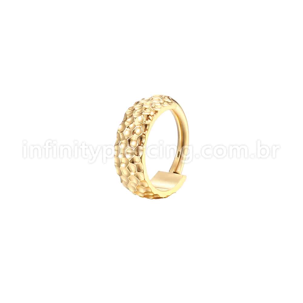 Piercing Argola Aço Cirúrgico Segmento Articulado Detalhado