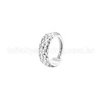 Piercing Argola Aço Cirúrgico Segmento Articulado Detalhado
