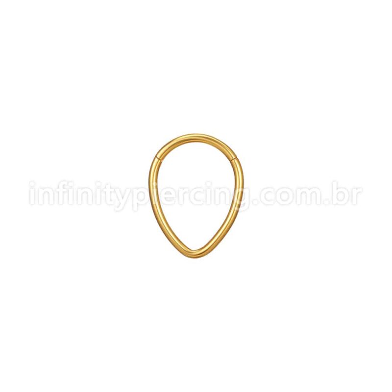 Piercing Argola Gota Aço Cirúrgico
