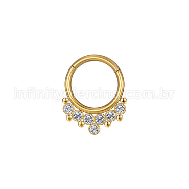 Piercing Labret em Titânio G23 com Zircônia de Corte Diamante – Joia Minimalista de Luxo Atemporal