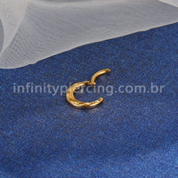 Piercing Argola Titânio Segmento Articulado Detalhada