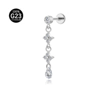 Piercing Labret Titânio G23 com Acabamento Premium e Personalidade Única