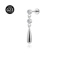 Piercing Labret Titânio G23 Hipoalergênico com Estilo Contemporâneo