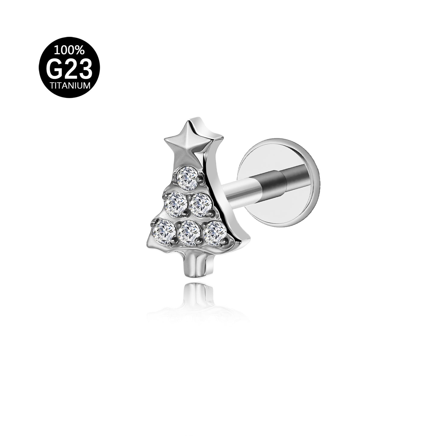 Piercing Labret Titânio G23 Design Delicado que Valoriza o Sorriso