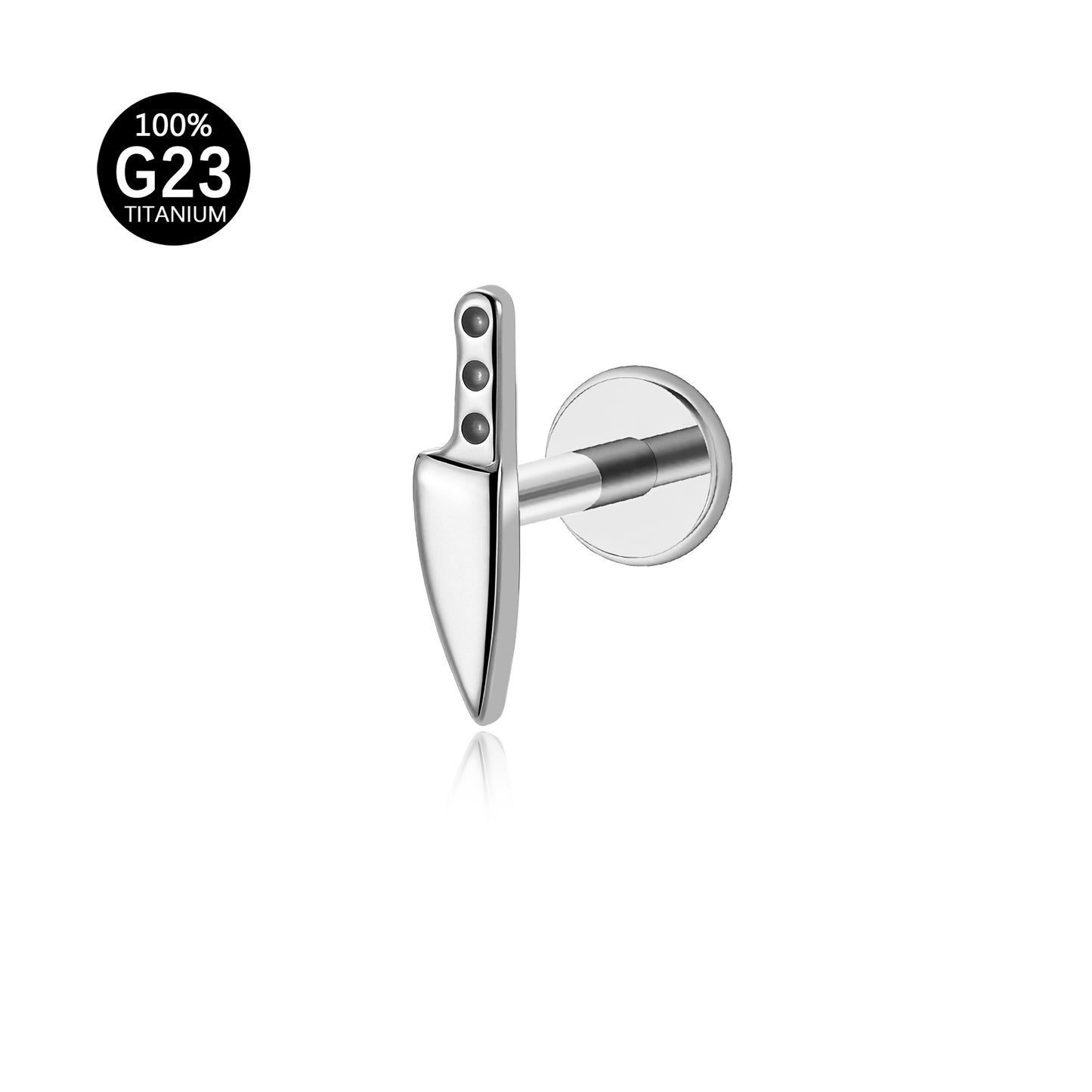 Piercing Labret Titânio G23 com Estética de Luxo Silencioso