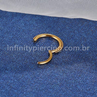 Piercing Argola Segmento Articulado Aço Cirúrgico Indiano
