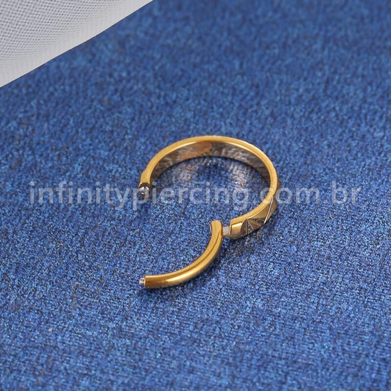Piercing Argola Aço Cirúrgico Segmento Articulado Detalhado