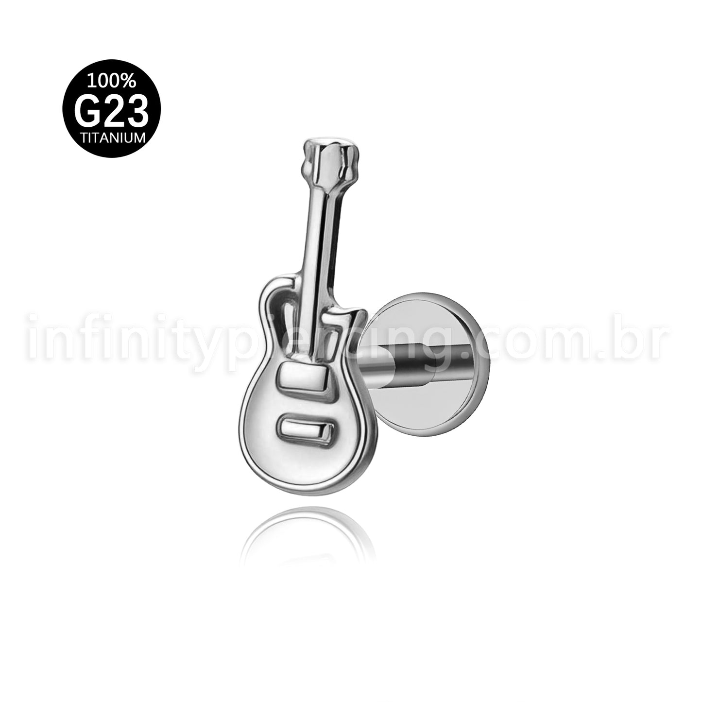 Piercing Labret Titânio Violão