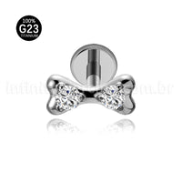 Piercing Labret Titânio Laço