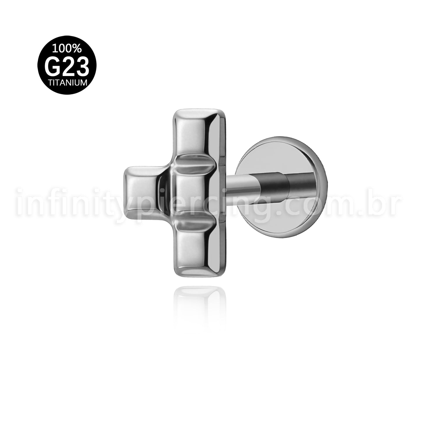 Piercing Labret Titânio Peça De Montar Tetris