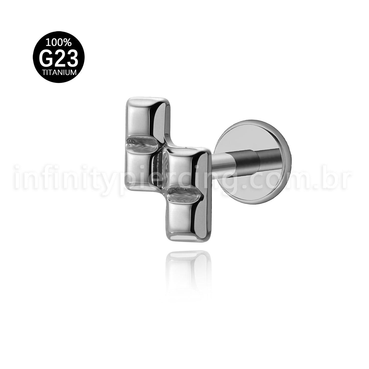 Piercing Labret Titânio Peça De Montar Tetris