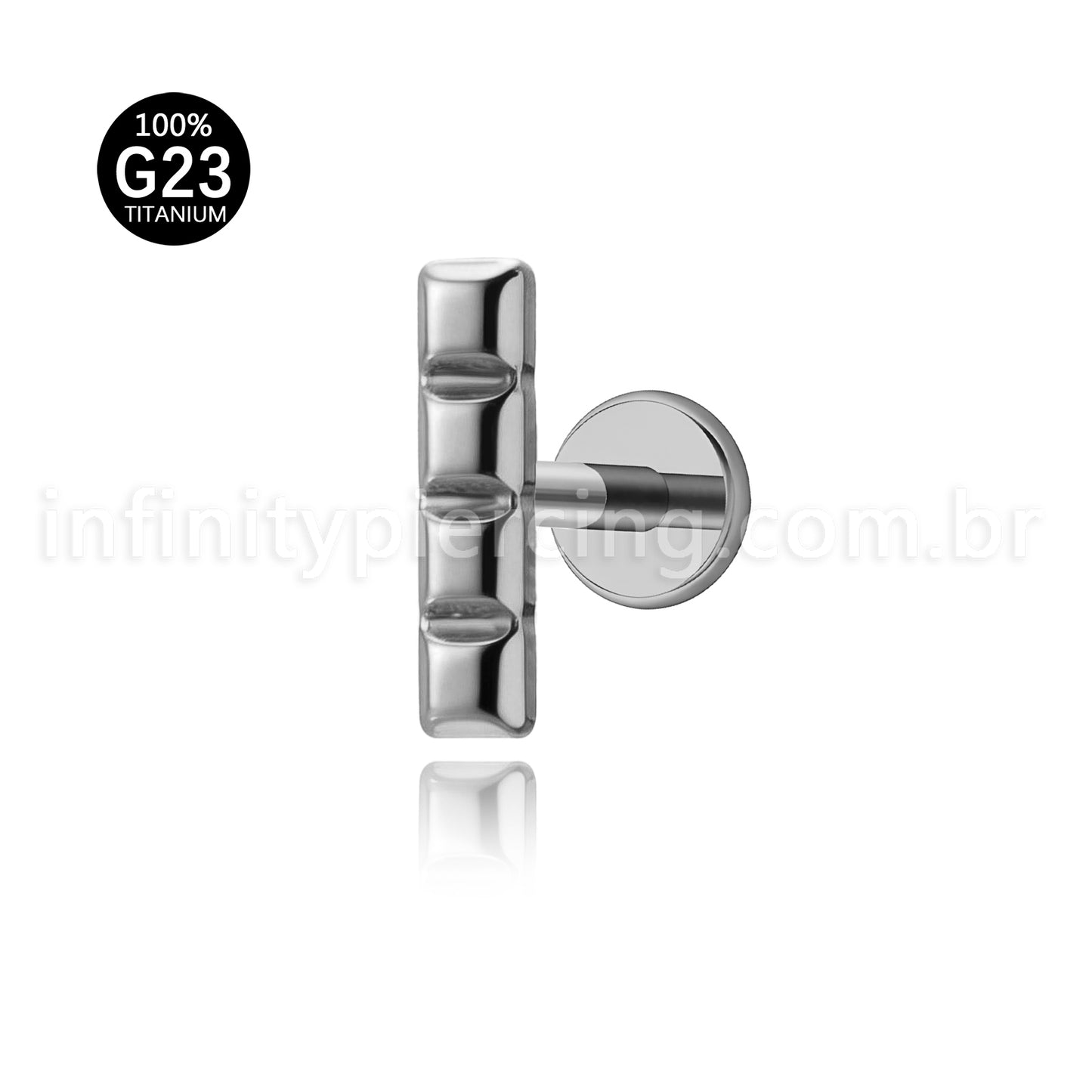 Piercing Labret Titânio Peça De Montar Tetris