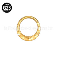Piercing Argola Titânio Segmento Articulado Detalhada