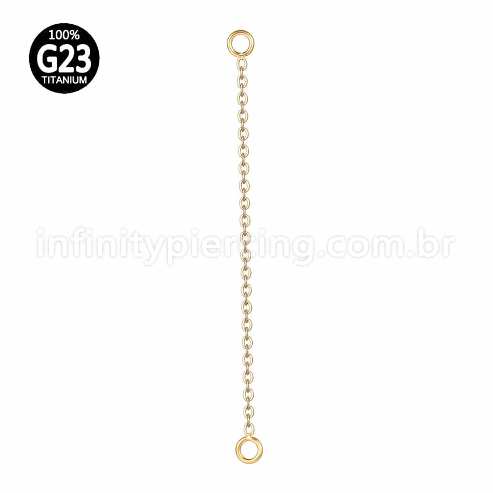 Corrente Para Piercing Titânio