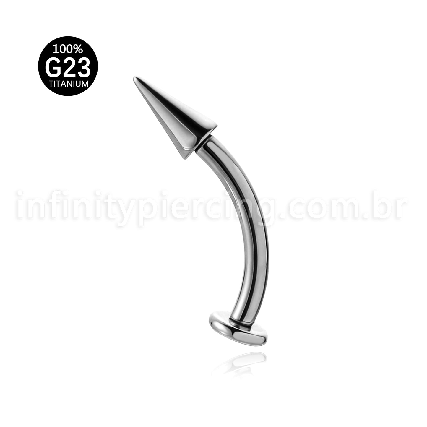 Piercing Banana Titânio Floating Spike