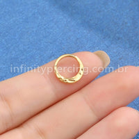 Piercing Argola Titânio Segmento Articulado Detalhada
