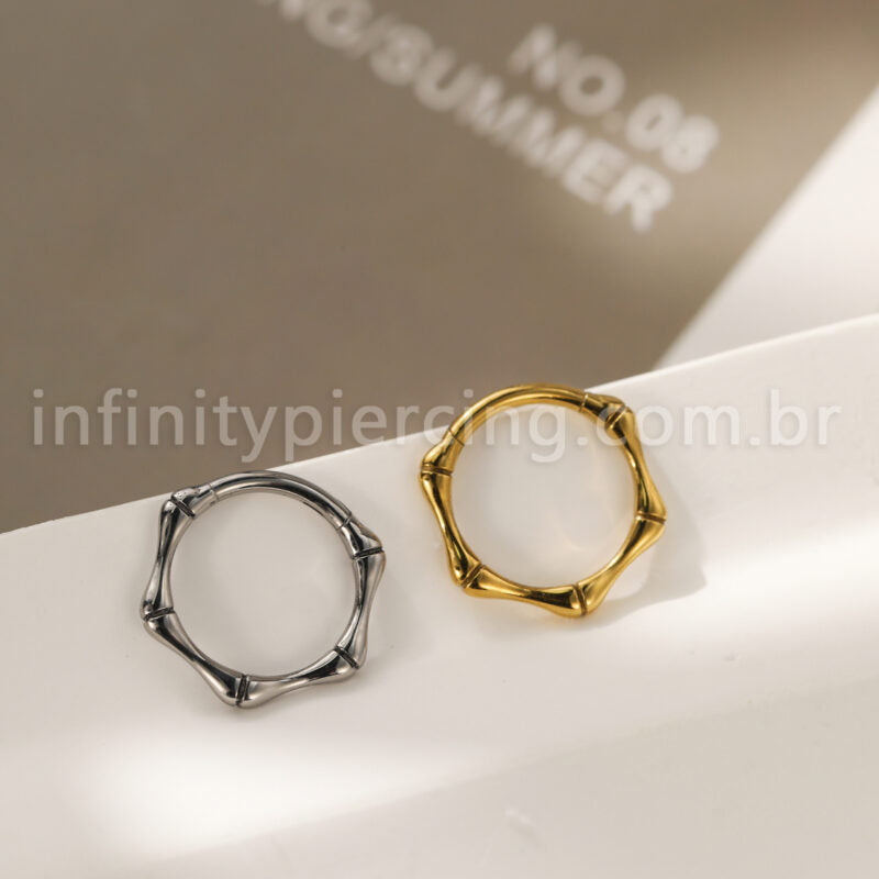 Piercing Argola Titânio Segmento Articulado Esqueleto