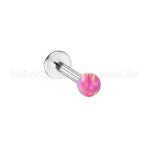 Piercing Labret Aço Cirúrgico Opala