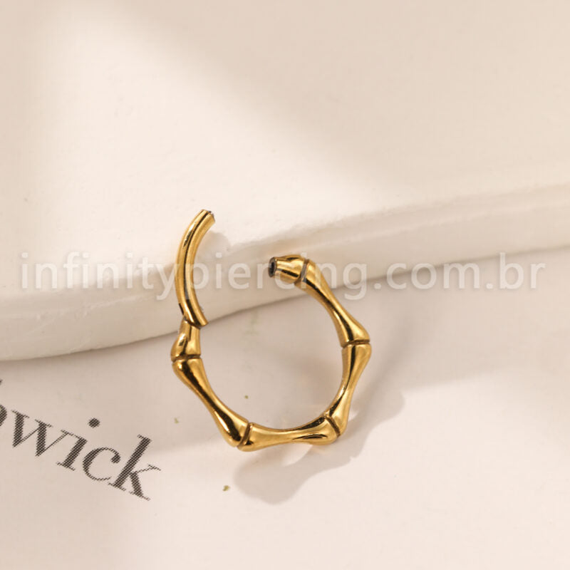 Piercing Argola Titânio Segmento Articulado Esqueleto