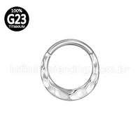 Piercing Argola Titânio Segmento Articulado Detalhada