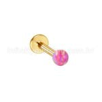 Piercing Labret Aço Cirúrgico Opala