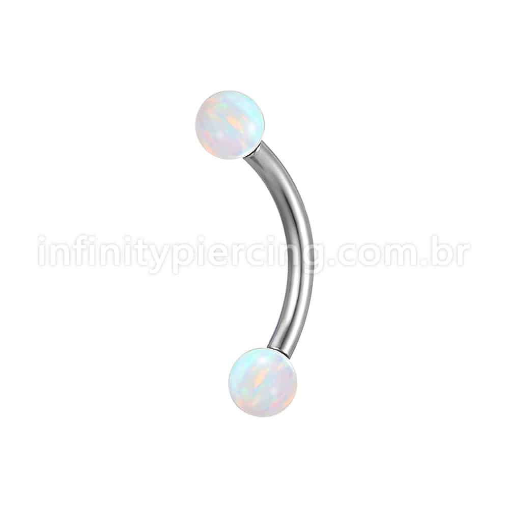 Piercing Microbell Curvo Aço Cirúrgico