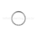 Piercing Argola Aço Cirúrgico Segmento Articulado Detalhado