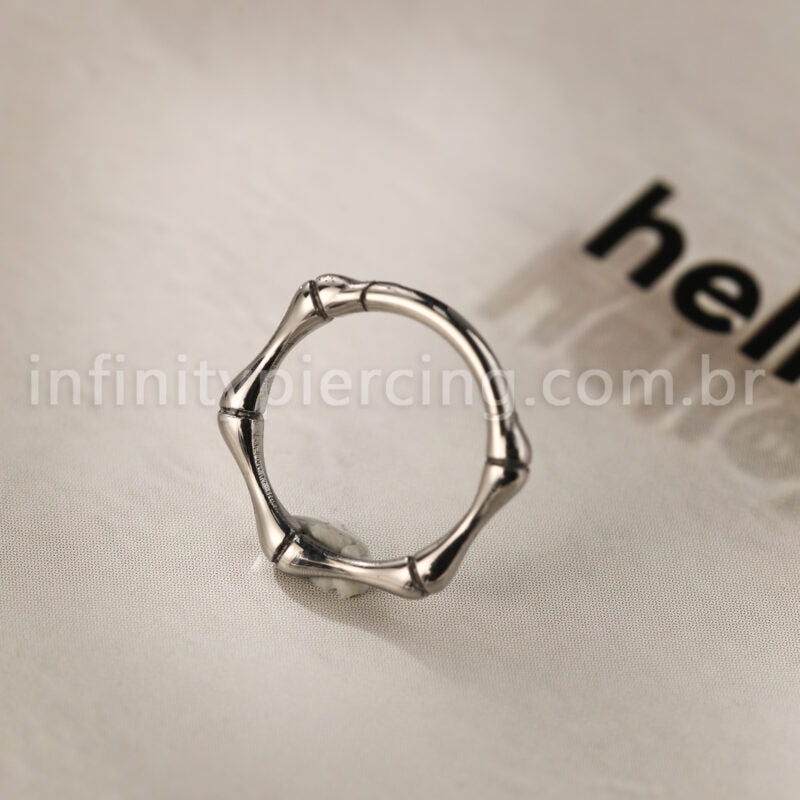 Piercing Argola Titânio Segmento Articulado Esqueleto
