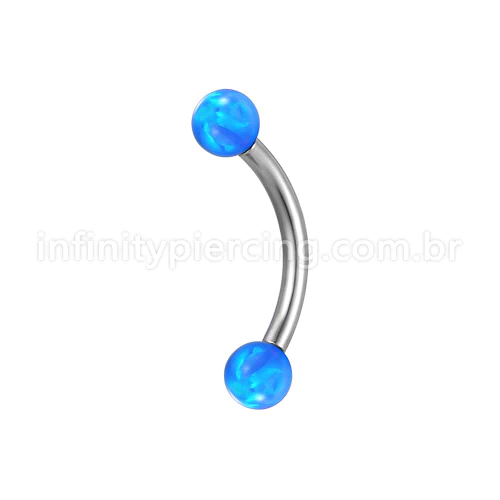 Piercing Microbell Curvo Aço Cirúrgico