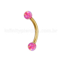Piercing Microbell Curvo Aço Cirúrgico