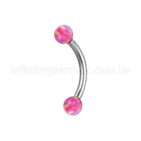 Piercing Microbell Curvo Aço Cirúrgico