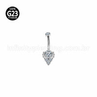 Piercing Banana Titânio Indiano Zircônia
