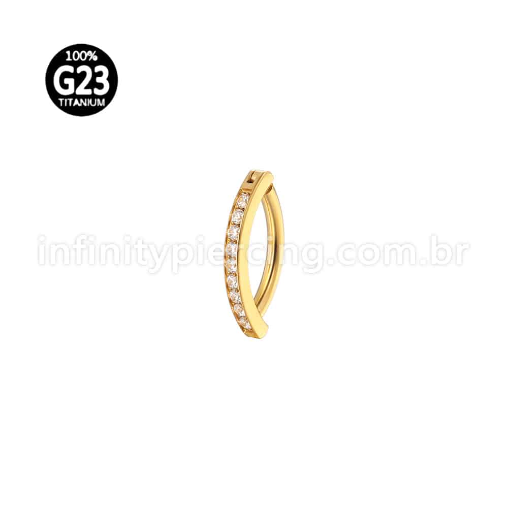 Piercing Argola Para Umbigo Titânio Zircônia